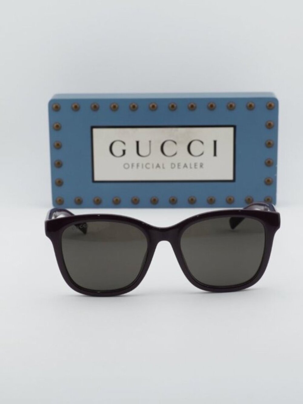 Gucci GG1984SK 004 Unisex Square Sunglasses - Violet / Grey - Picture 6 of 11
